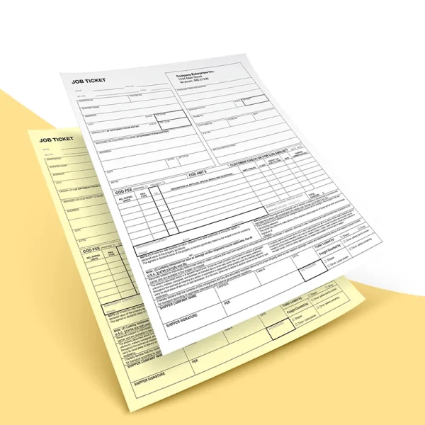 2 Part Custom Corbonless Form