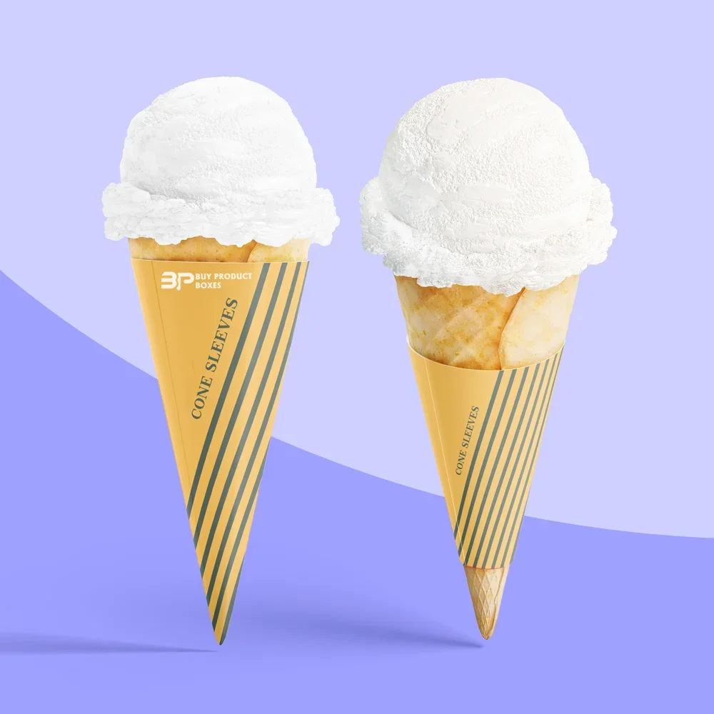 Abstract Design Ice Cream Cone Sleeves