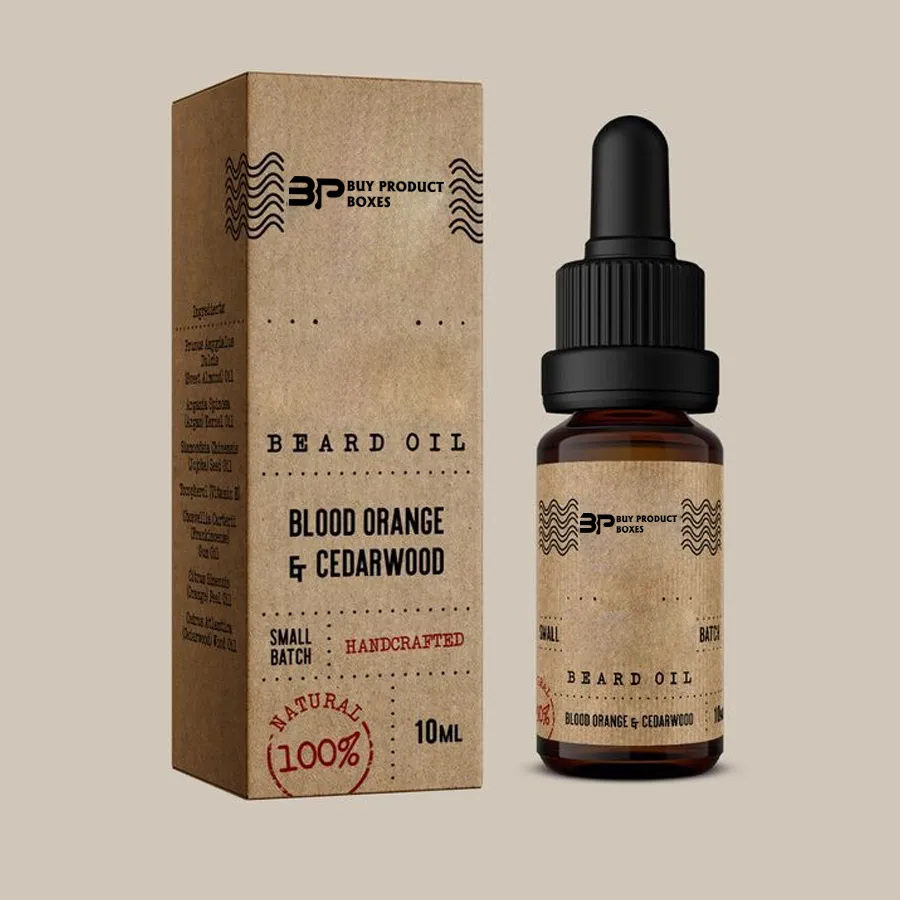 Printed Beard Oil Boxes