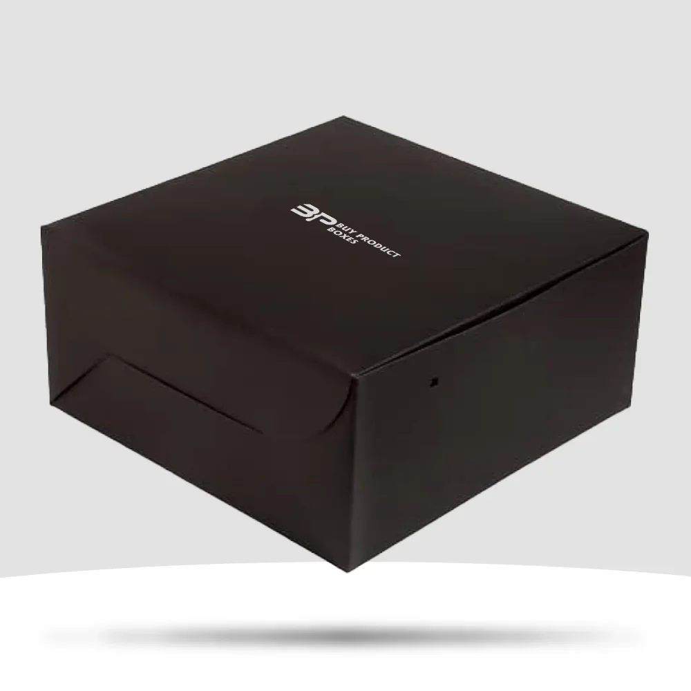 Custom Black Cake Box