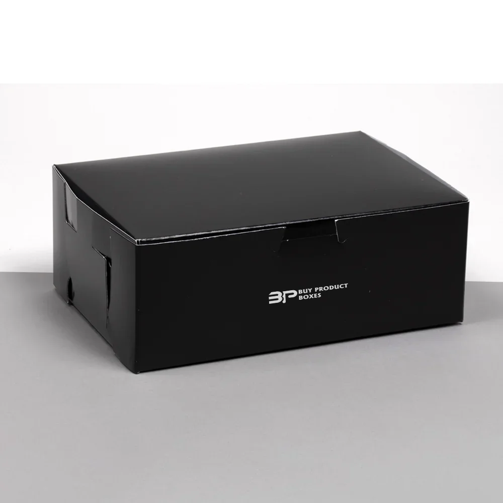 Custom Black Cake Box