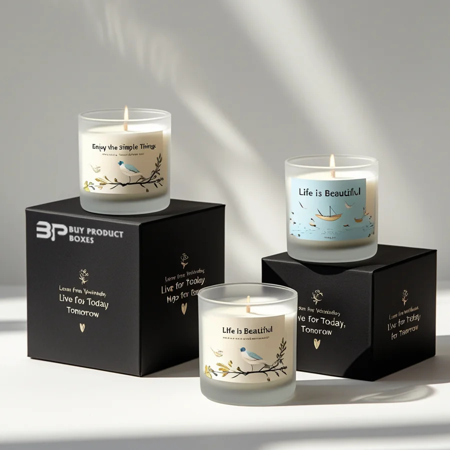Black Candle Boxes