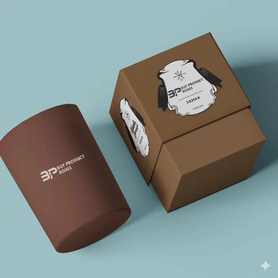Brown Candle Boxes