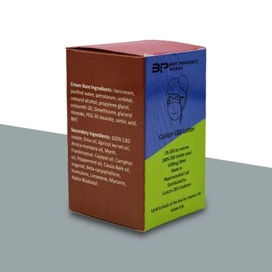 Custom CBD Lotion Boxes