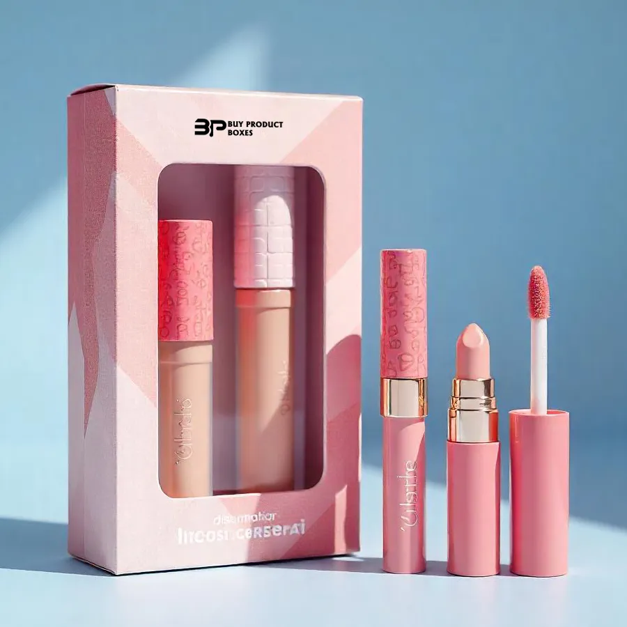 Pink Lip Gloss Boxes
